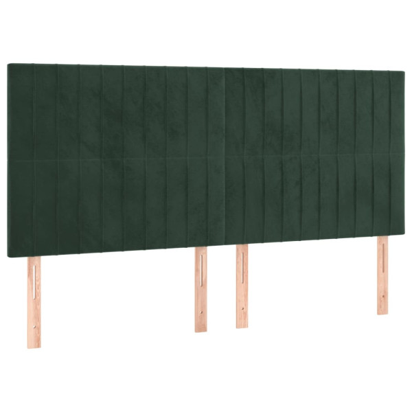 Wezgłowie Zielony 180 cm Aksamit Wysoki vidaXL 380865