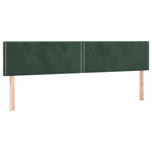 Wezgłowie Zielony 200 x 5 x 78/88 cm Aksamit vidaXL 532414