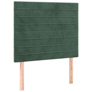 Wezgłowie Zielony 80 x 5 x 118/128 cm Aksamit vidaXL 532512 Wezgłowie Zielony 80 x 5 x 118/128 cm Aksamit vidaXL 532512