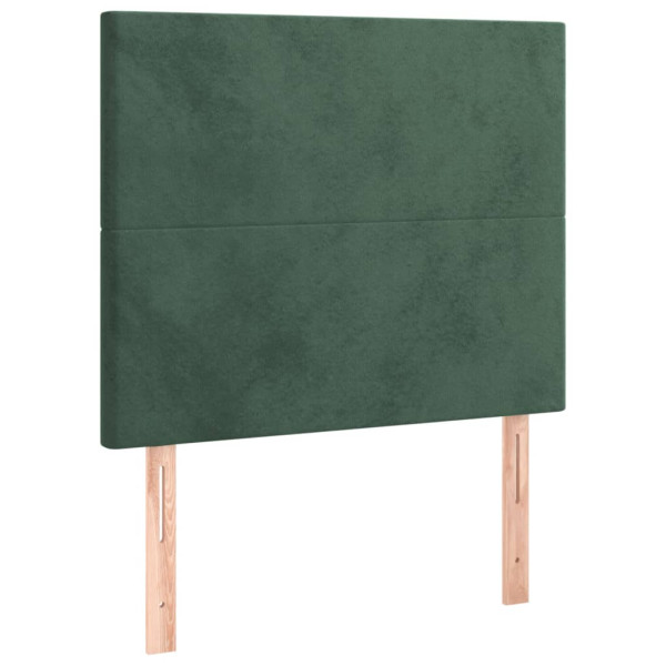 Wezgłowie Zielony 80 x 5 x 118/128 cm Aksamit vidaXL 533298