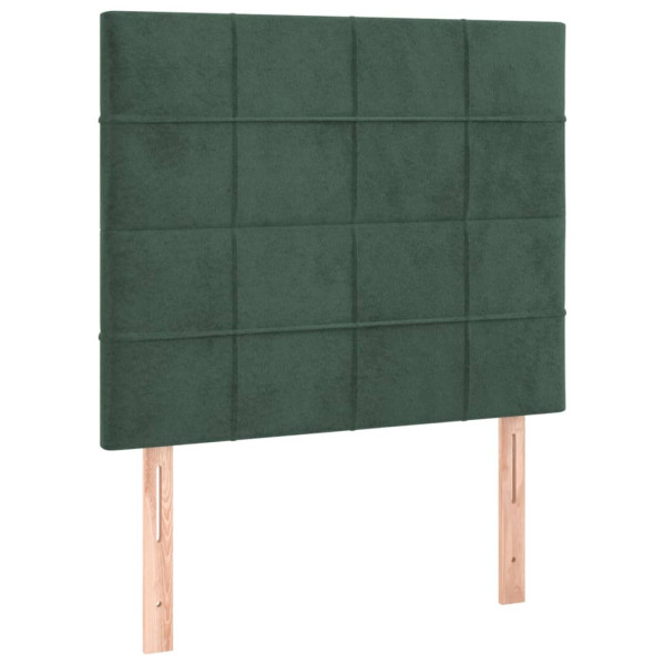 Wezgłowie Zielony 80 x 5 x 118/128 cm Aksamit vidaXL 523137