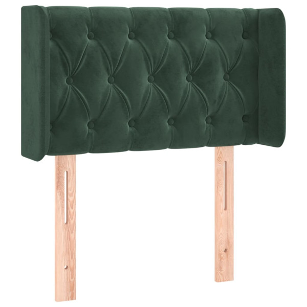 Wezgłowie Zielony 83 x 16 x 78/88 cm Aksamit vidaXL 521511