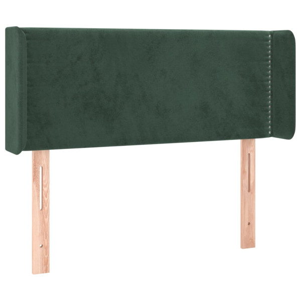Wezgłowie Zielony 83 x 16 x 78/88 cm Aksamit vidaXL 523259