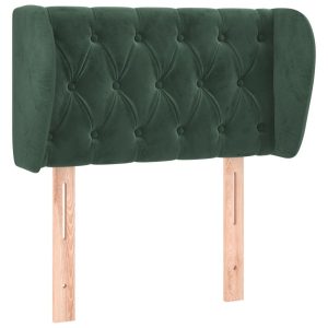 Wezgłowie Zielony 83 x 23 x 78/88 cm Aksamit vidaXL 524391 Wezgłowie Zielony 83 x 23 x 78/88 cm Aksamit vidaXL 524391