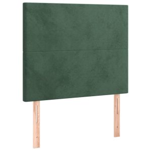 Wezgłowie Zielony 90 x 5 x 118/128 cm Aksamit vidaXL 532499 Wezgłowie Zielony 90 x 5 x 118/128 cm Aksamit vidaXL 532499