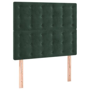 Wezgłowie Zielony 90 x 5 x 118/128 cm Aksamit vidaXL 522082 Wezgłowie Zielony 90 x 5 x 118/128 cm Aksamit vidaXL 522082