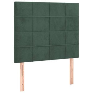 Wezgłowie Zielony 90 x 5 x 118/128 cm Aksamit vidaXL 533381 Wezgłowie Zielony 90 x 5 x 118/128 cm Aksamit vidaXL 533381