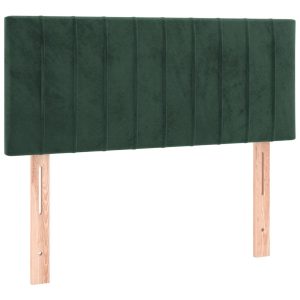 Wezgłowie Zielony 90 x 5 x 78/88 cm Aksamit vidaXL 527798 Wezgłowie Zielony 90 x 5 x 78/88 cm Aksamit vidaXL 527798