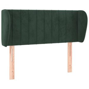 Wezgłowie Zielony 93 x 23 x 78/88 cm Aksamit vidaXL 497329 Wezgłowie Zielony 93 x 23 x 78/88 cm Aksamit vidaXL 497329