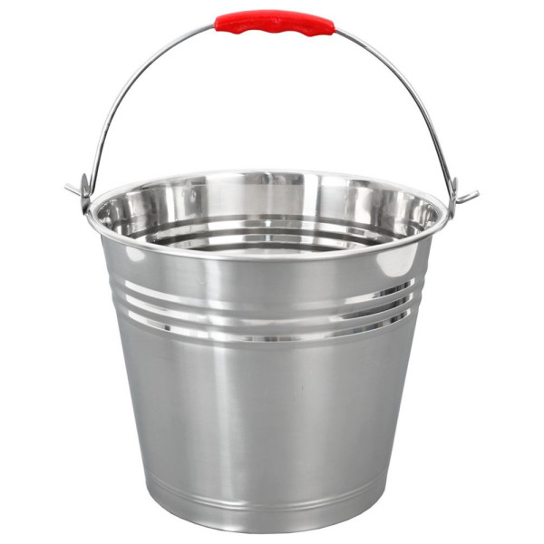 Wiadro do żywności stalowe nierdzewne 10 l 218465
