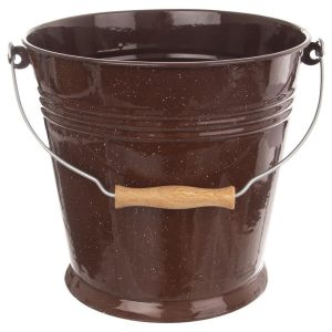 Wiadro do żywności stalowe nierdzewne brązowe BROWN 10 l 776734 Wiadro do żywności stalowe nierdzewne brązowe BROWN 10 l 776734