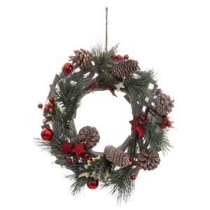 Wianek świąteczny z szyszkami, Ø 30 cm 124159 Wianek świąteczny z szyszkami, Ø 30 cm 124159