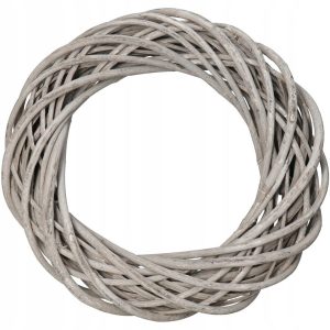 Wianek Wiklinowy Szary 35 Cm Wiklina Gruby Stroik 808733