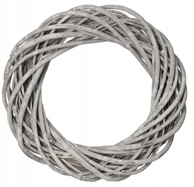 Wianek Wiklinowy Szary 40 Cm Wiklina Gruby 802562