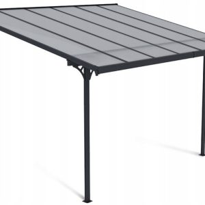 Wiata Ogrodowa Zadaszenie ATLANTA 375x305cm Poliwęglan Przyścienna 803249 Wiata Ogrodowa Zadaszenie ATLANTA 375x305cm Poliwęglan Przyścienna 803249