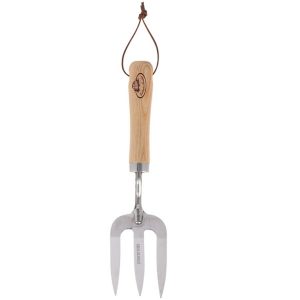 Widełki ogrodnicze stalowe brązowe 30×8 cm z drewnianą rączką 949344 Widełki ogrodnicze stalowe brązowe 30×8 cm z drewnianą rączką 949344
