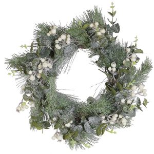 Wieniec świąteczny 54 cm drewniany zielony 656240 Wieniec świąteczny 54 cm drewniany zielony 656240