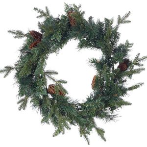 Wieniec świąteczny 60 cm zielony 337393 Wieniec świąteczny 60 cm zielony 337393