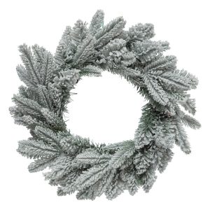 Wieniec świąteczny, gałązki choinki ze śniegiem, Ø 40 cm 774624 Wieniec świąteczny, gałązki choinki ze śniegiem, Ø 40 cm 774624
