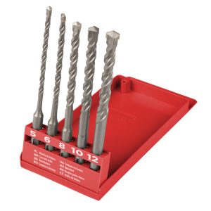 Wiertła do betonu SDS Plus 5 szt. TOP TOOLS 60H615 157016 Wiertła do betonu SDS Plus 5 szt. TOP TOOLS 60H615 157016