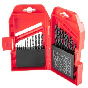 Wiertła do metalu 1-10mm, 19szt, Top Tools 60H719 156735