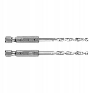 Wiertła do metalu Hex 3.2mm, 2 szt. zestaw wierteł GRAPHITE 384283 Wiertła do metalu Hex 3.2mm, 2 szt. zestaw wierteł GRAPHITE 384283