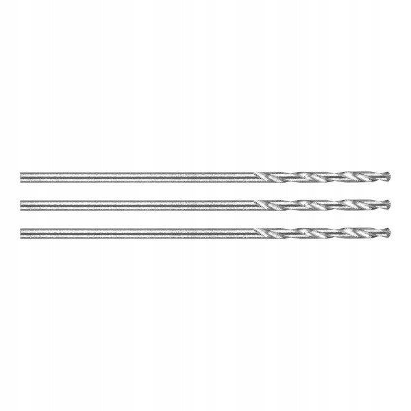 Wiertła do metalu HSS, DIN 338, 1mm, zestaw wierteł 3szt. 384293