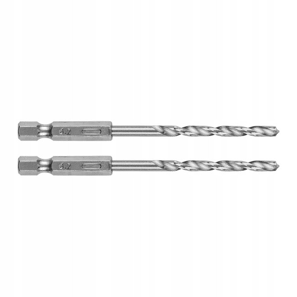 Wiertło do metalu Hex 4.2mm, 2 szt. zestaw wierteł GRAPHITE 384279