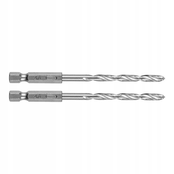Wiertło do metalu Hex 4.8mm, 2 szt. zestaw wierteł GRAPHIT 384273