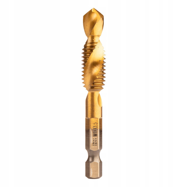 Wiertło gwintujące HSS TiN, M10x1,5 mm, Hex, gwintownik do gwintowania NEO 634053