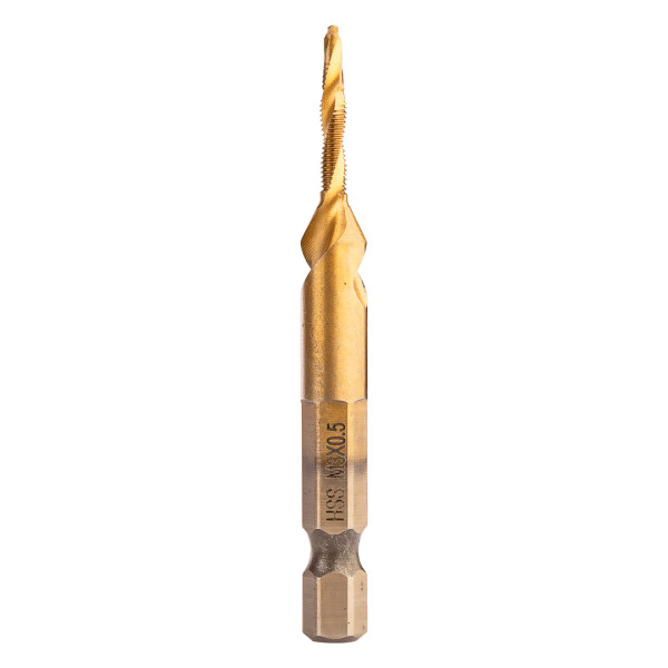 Wiertło gwintujące HSS TiN, M3x0,5 mm, Hex, gwintownik do gwintowania NEO 634058