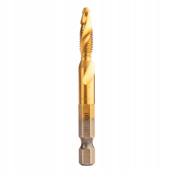 Wiertło gwintujące HSS TiN, M6x1 mm, Hex, gwintownik do gwintowania NEO 634057