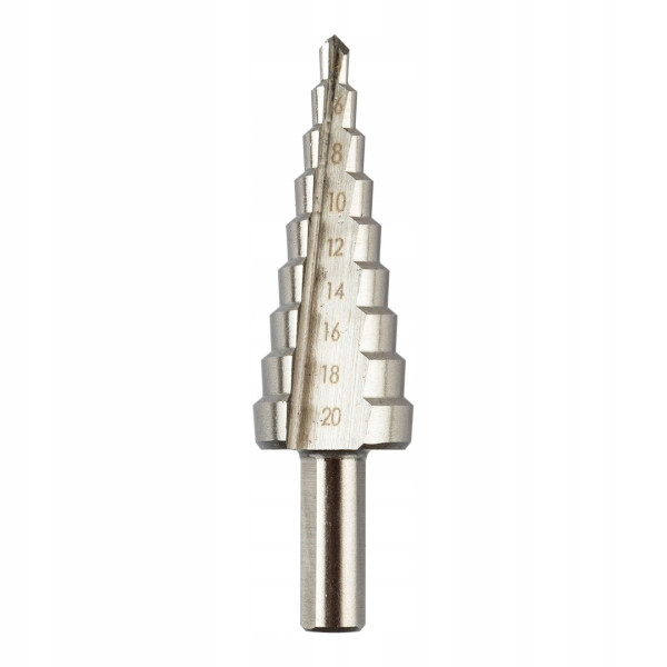 Wiertło stopniowe stożkowe choinkowe 4-20mm drewna plastiku 414850