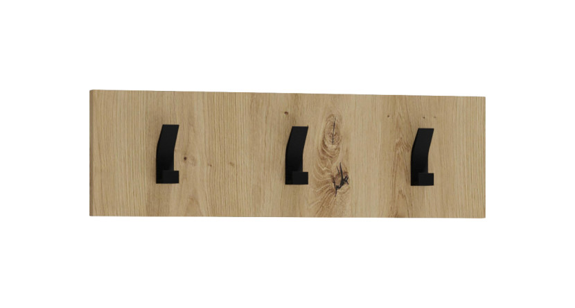 Wieszak do przedpokoju CLIF W-50 dąb artisan/czarny 1002022