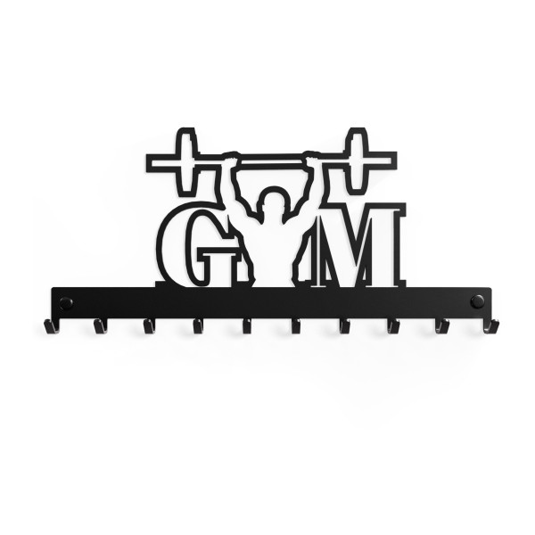 Wieszak „Gym” na klucze, ubrania, biżuterie, ozdobny WK_GYM_CWK_SWHM_C 1szt 571011