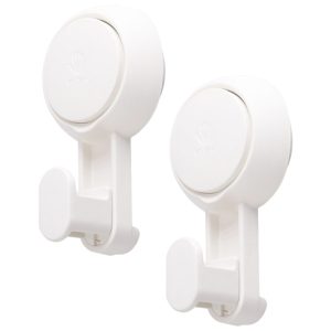 Wieszak, haczyk uniwersalny na przyssawkę biały, 2 szt.- Yoka Home 1080038 Wieszak, haczyk uniwersalny na przyssawkę biały, 2 szt.- Yoka Home 1080038