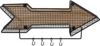 Wieszak Intesi Arrow naturalny/czarny 76942