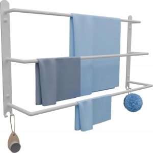 Wieszak Łazienkowy na ręczniki Ścienny Drabinka 60 cm POTRÓJNY Loft Biały 958308 Wieszak Łazienkowy na ręczniki Ścienny Drabinka 60 cm POTRÓJNY Loft Biały 958308