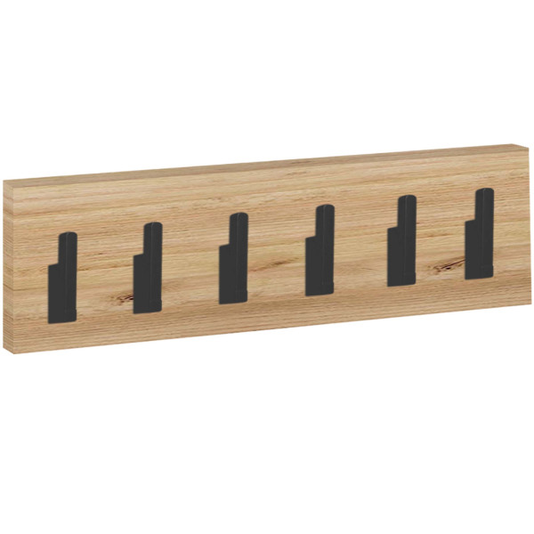Wieszak Megan 15X80 Dąb Craft Złoty/Czarny 80X5X15 Cm 949163