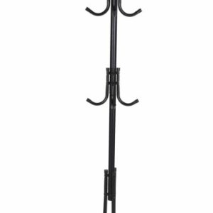 Wieszak metalowy czarny 175cm, 12 haczyków, nowoczesny 766449 Wieszak metalowy czarny 175cm, 12 haczyków, nowoczesny 766449