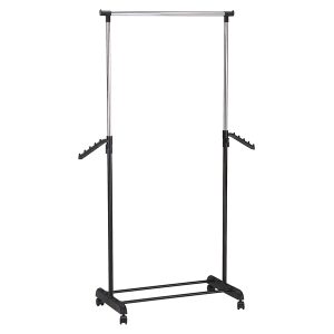 Wieszak Mike Based 80 cm mobilny i regulowany czarny 707351 Wieszak Mike Based 80 cm mobilny i regulowany czarny 707351
