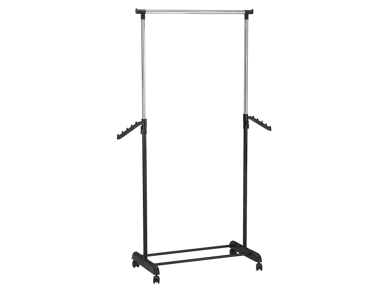 Wieszak Mike Based 80 cm mobilny i regulowany czarny 707351