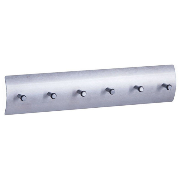Wieszak na klucze, 6 haczyków, aluminium, ZELLER 209618