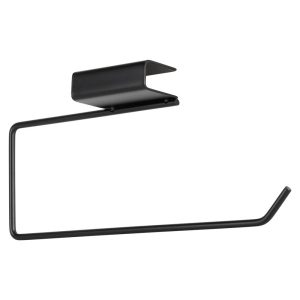 Wieszak na ręcznik papierowy metalowy czarny 30×4,5×13 cm 791435