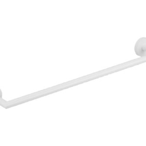 Wieszak na ręczniki 50 cm stalowy biały 235989