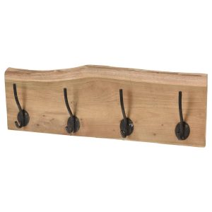 Wieszak na ścianę, 4 metalowe haczyki, 50 cm 180488 Wieszak na ścianę, 4 metalowe haczyki, 50 cm 180488
