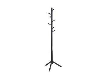 Wieszak na ubrania drewniany Bremen 176 cm czarny 49167