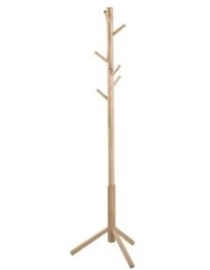 Wieszak na ubrania drewniany Bremen 176 cm naturalny 49168 Wieszak na ubrania drewniany Bremen 176 cm naturalny 49168