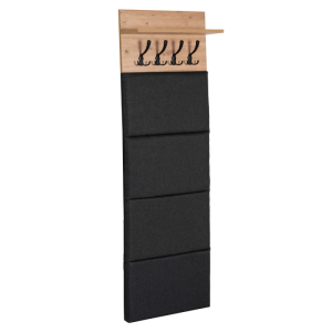 Wieszak Na Ubrania Panel Ścienny Tapicerowany Do Przedpokoju Dąb PARMA 755997 Wieszak Na Ubrania Panel Ścienny Tapicerowany Do Przedpokoju Dąb PARMA 755997