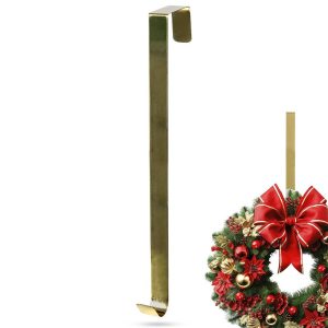 Wieszak na wianek metalowy złoty 30 cm 812218 Wieszak na wianek metalowy złoty 30 cm 812218